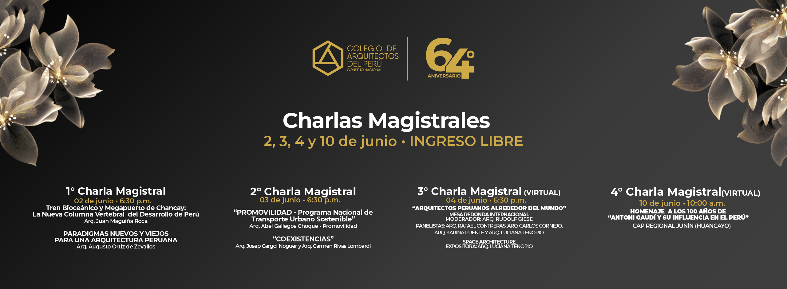 Charlas Magistrales.